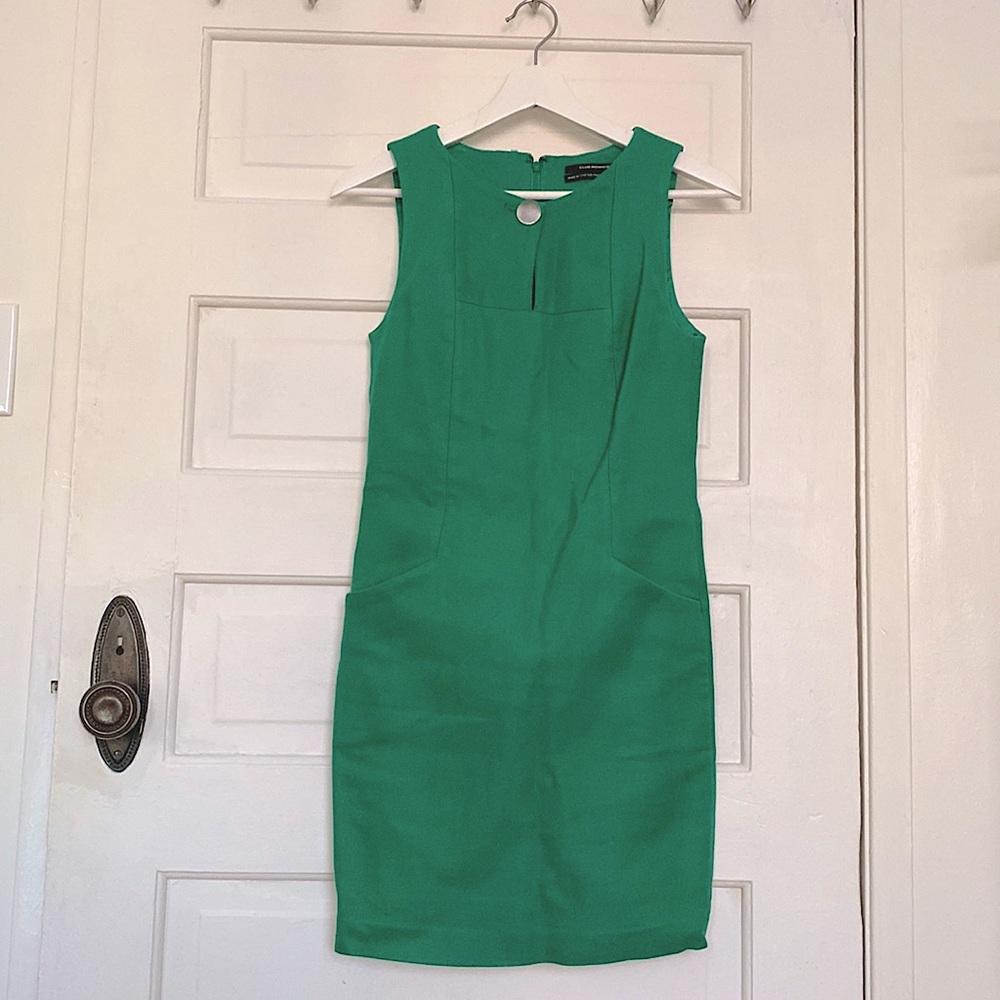 Club Monaco Emerald Green Shift Dress Size 00